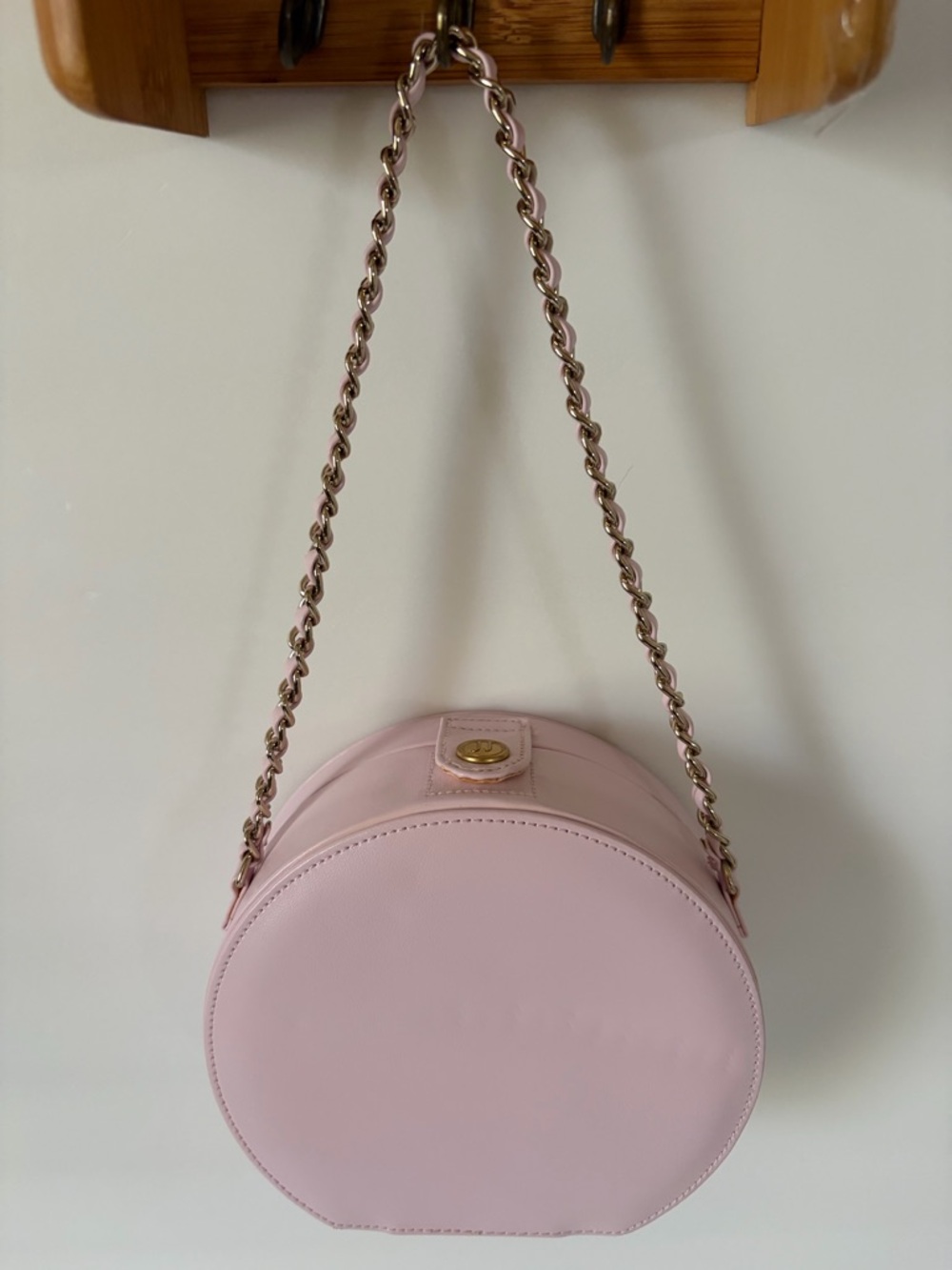 New Janie and Jack Pink Round Chain-Handle Mini Bag